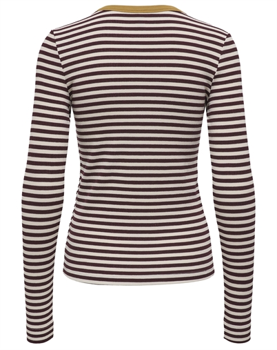 Only - ONLElene L/S Fitted Langærmet Trøje - Decadent Chocolate